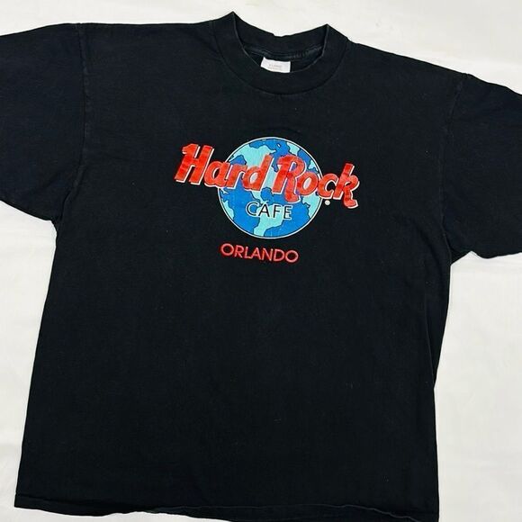 Vintage Hard Rock Cafe Orlando Single Stitch Short Sleeve Tee - Picture 1 of 7